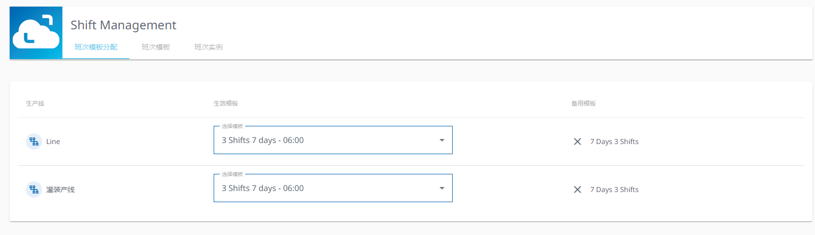 图 308-班次模板分配